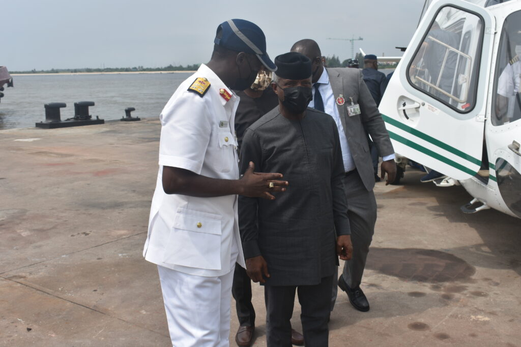 Visit of the Vice President Professor Yemi Osinbanjo to the Naval Dockyard Limited