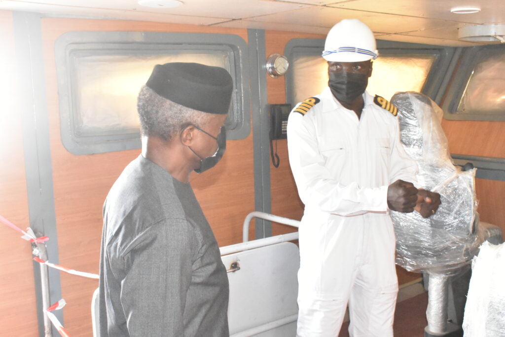 Visit of the Vice President Professor Yemi Osinbanjo to the Naval Dockyard Limited