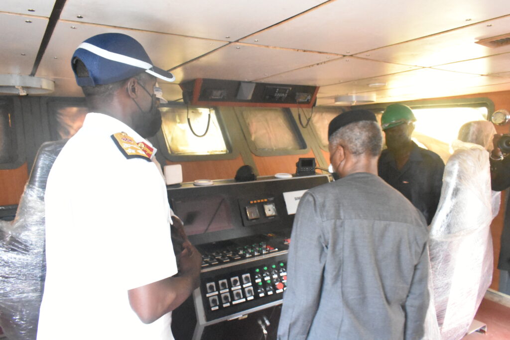 Visit of the Vice President Professor Yemi Osinbanjo to the Naval Dockyard Limited