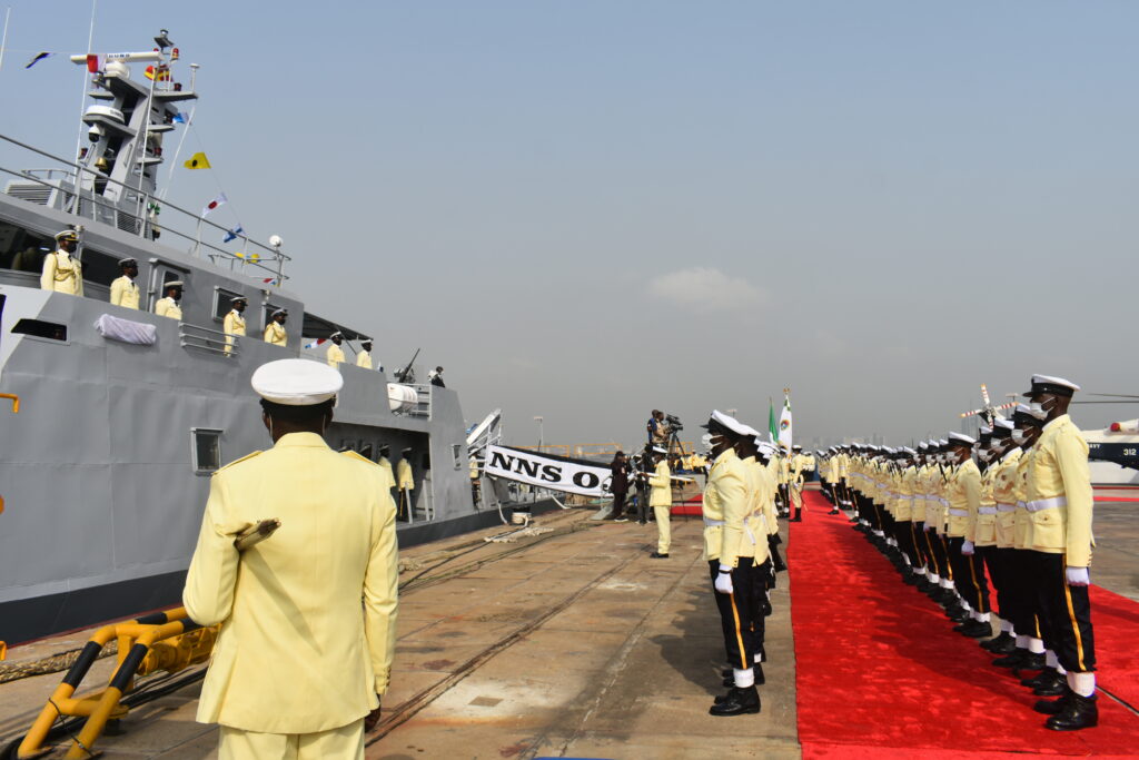 Commissioning of third locally built Nigerian Navy ship at Naval Dockyard Limited by the President and Commander in Chief of Federal Republic of Nigeria, Muhammadu Buhari (GCFR)