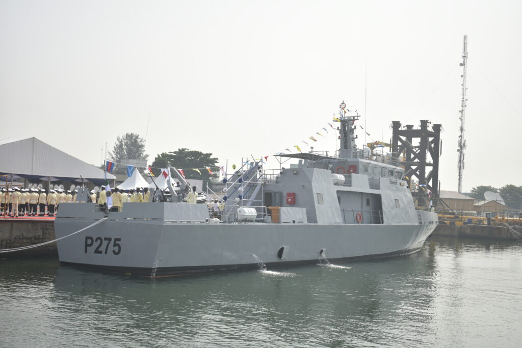 Commissioning of third locally built Nigerian Navy ship at Naval Dockyard Limited by the President and Commander in Chief of Federal Republic of Nigeria, Muhammadu Buhari (GCFR)