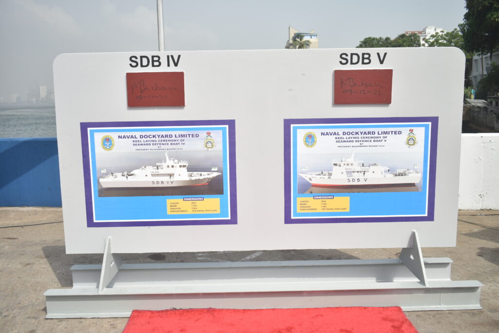 Commissioning of third locally built Nigerian Navy ship at Naval Dockyard Limited by the President and Commander in Chief of Federal Republic of Nigeria, Muhammadu Buhari (GCFR)